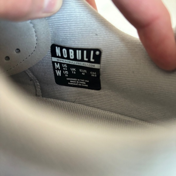 NOBULL casual athletic lace up Trainer Gray Sneakers Shoes size women 10 men 8.5 - Picture 6 of 10